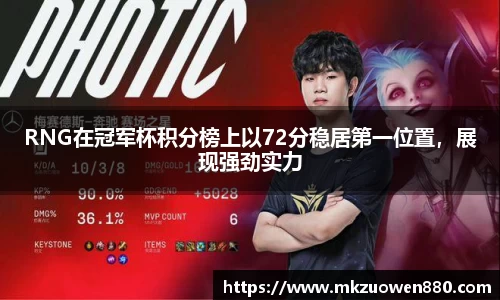 RNG在冠军杯积分榜上以72分稳居第一位置，展现强劲实力