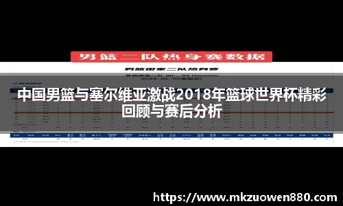 中国男篮与塞尔维亚激战2018年篮球世界杯精彩回顾与赛后分析