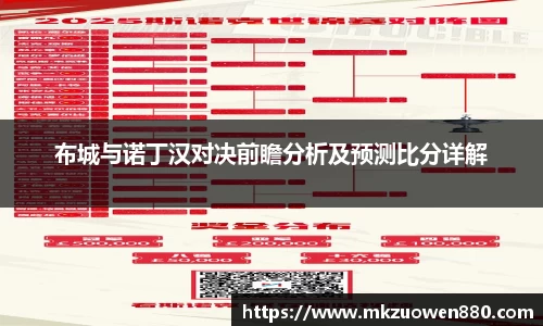 布城与诺丁汉对决前瞻分析及预测比分详解